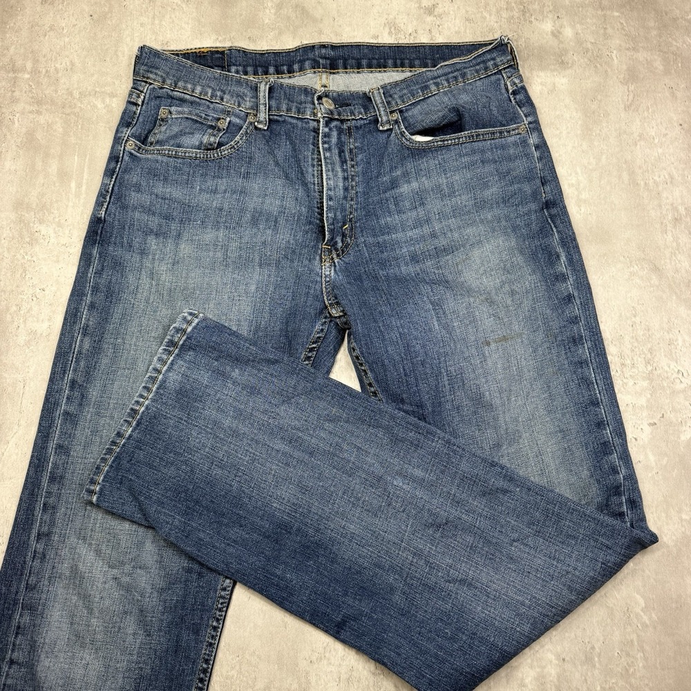 Levis 559 Jeans Mens 33x34 Blue Medium Wash Relaxed Straight Denim Work USA
